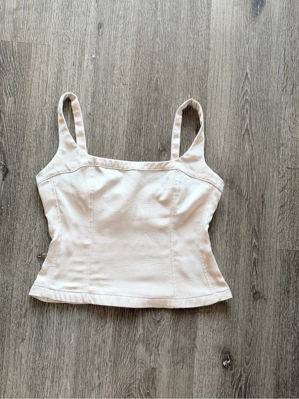 Zara Cream Square-Neck Camisole